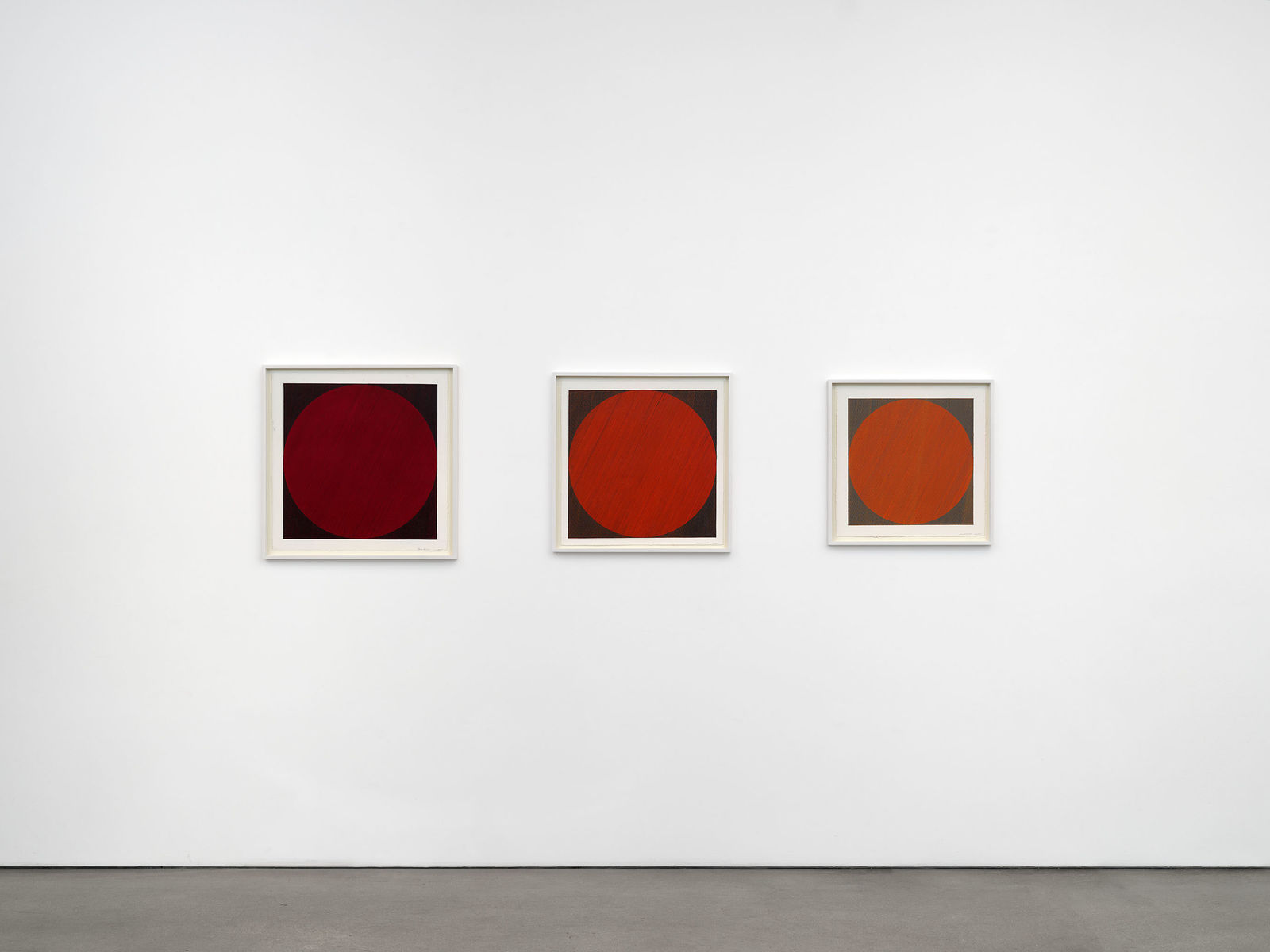 Channa Horwitz, Orange Subliminal-Covariance (#6-8), 2007
