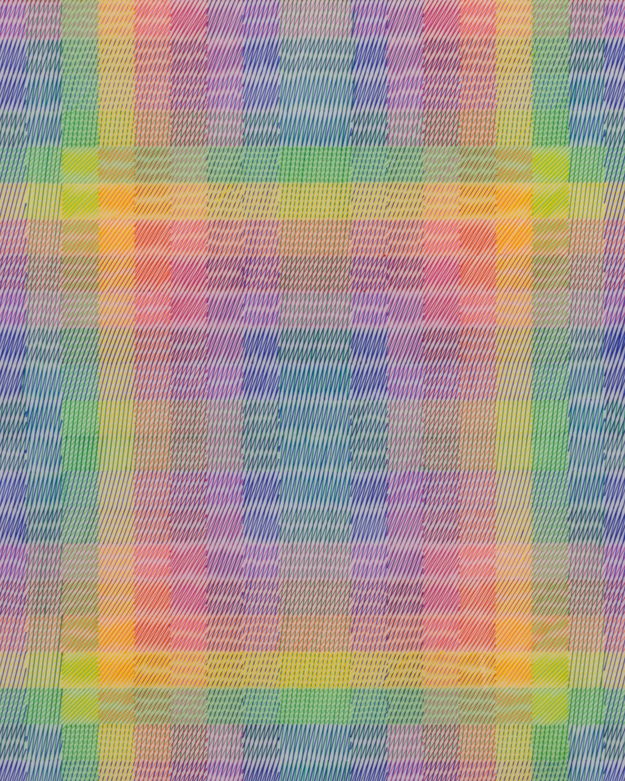 Channa Horwitz, Canon Eleven Moiré Two, 1984