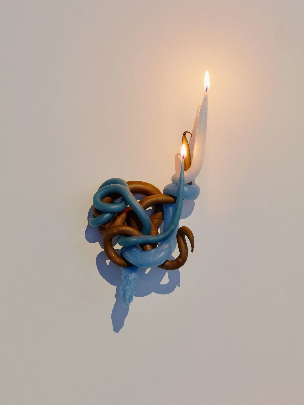 Kelly Akashi, Wall Candle (East), 2016