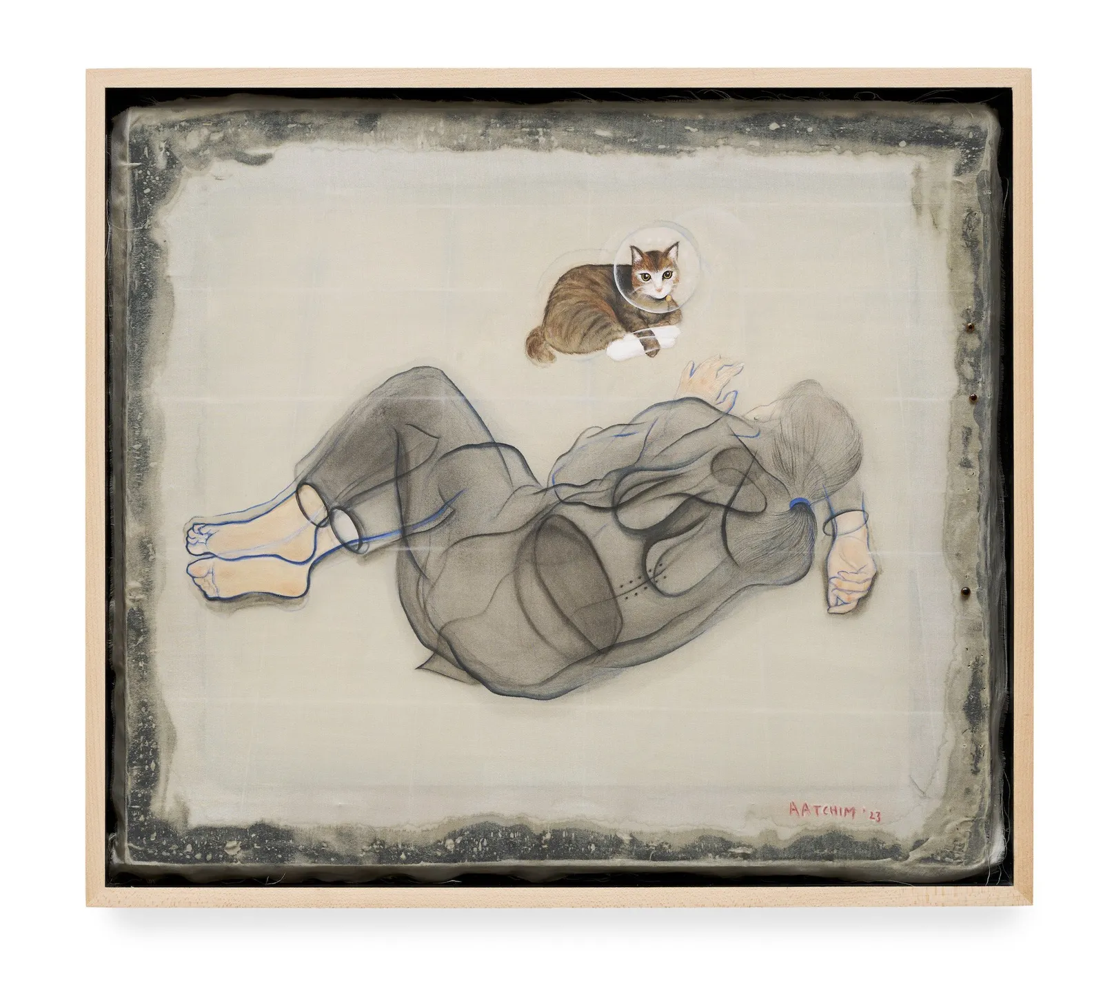 Joeun Kim Aatchim, Mother & Her New Kitty Joy, Post-operation, 2023