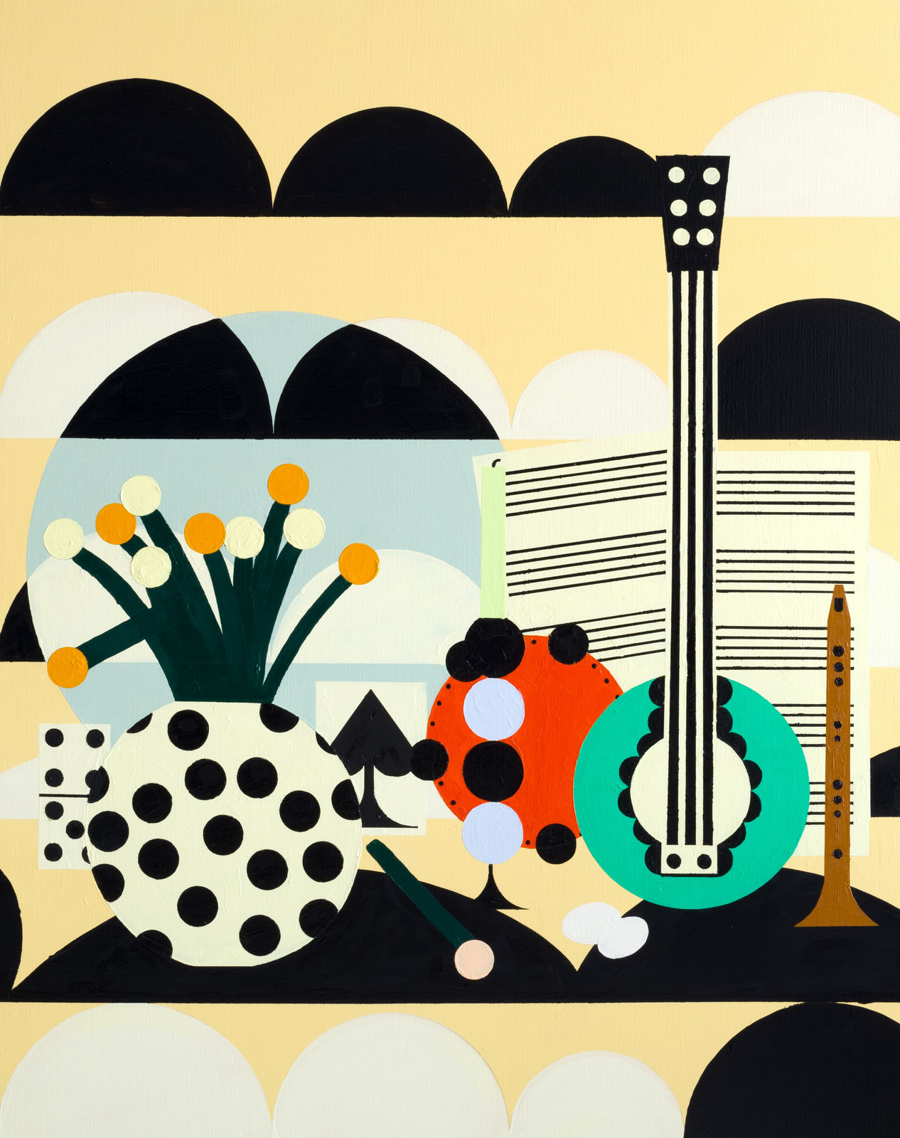 Farah Atassi, Still Life With Eggs, 2020