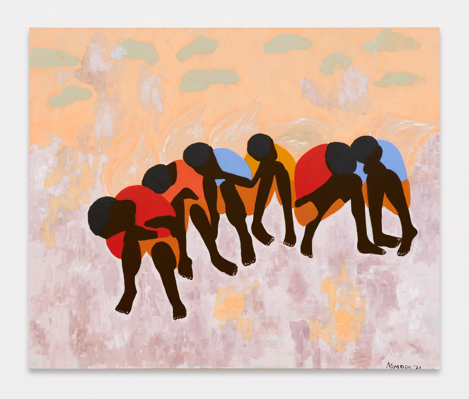 Cassi Namoda, Hackneyed limbs at communal rest somewhere in Baixa, 2021