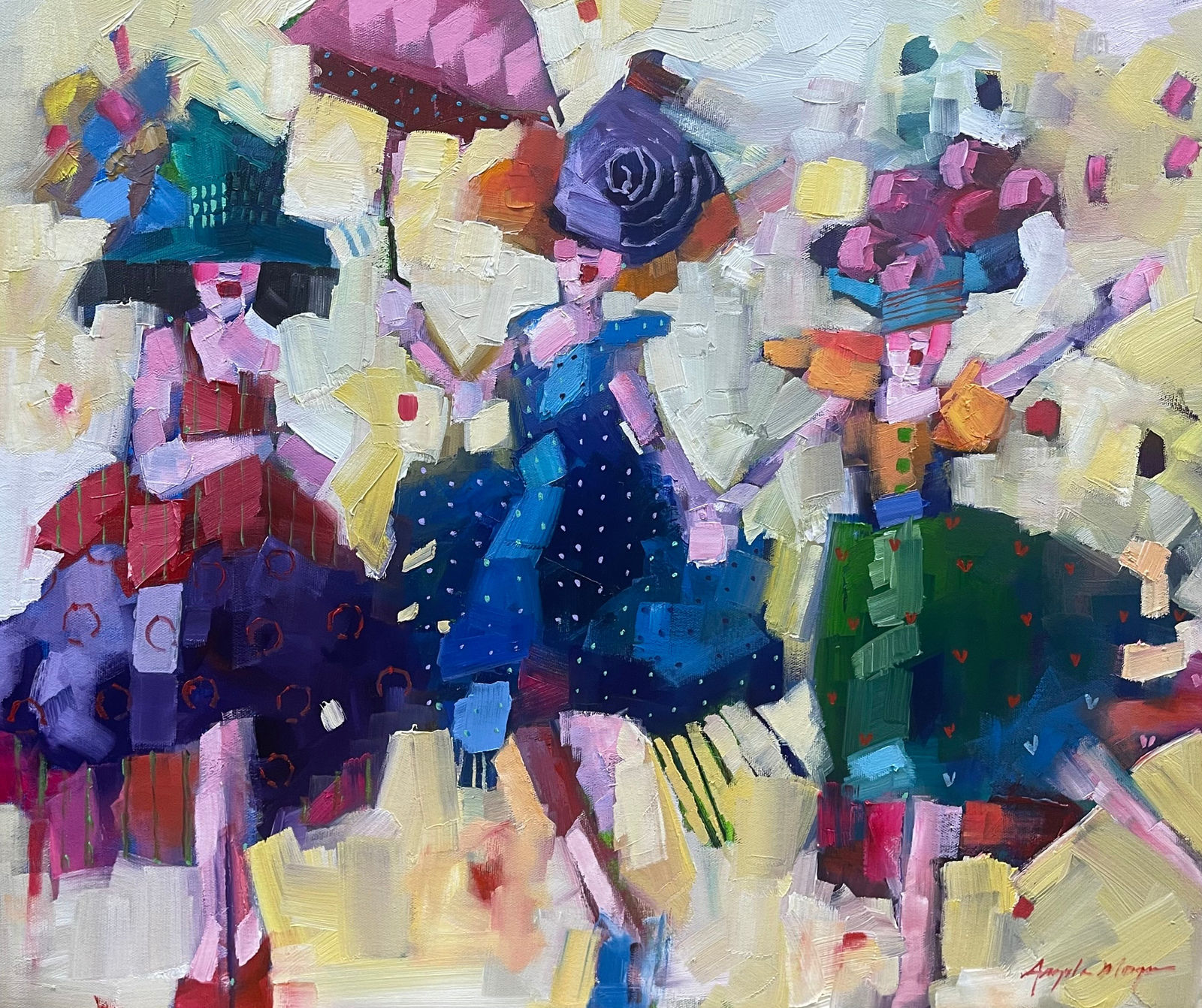 Angela Morgan, gathering the girls