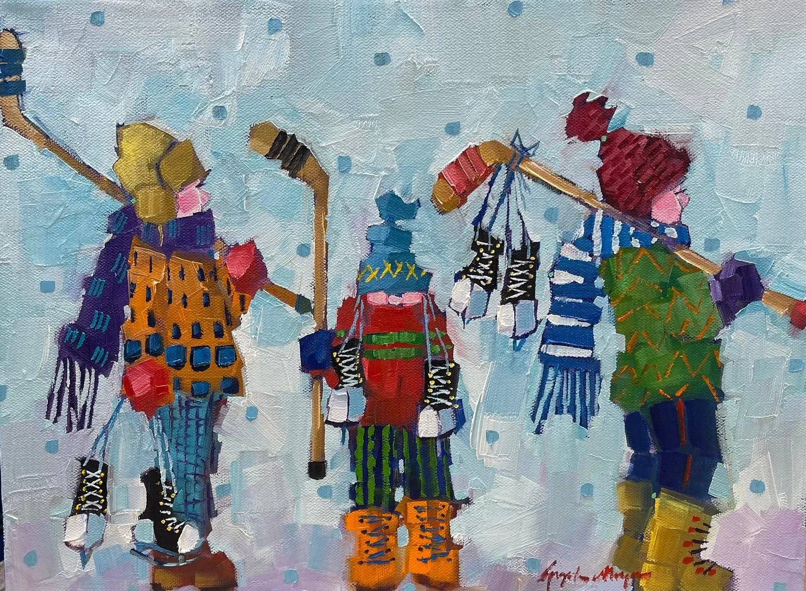 Angela Morgan, Study: shots taken