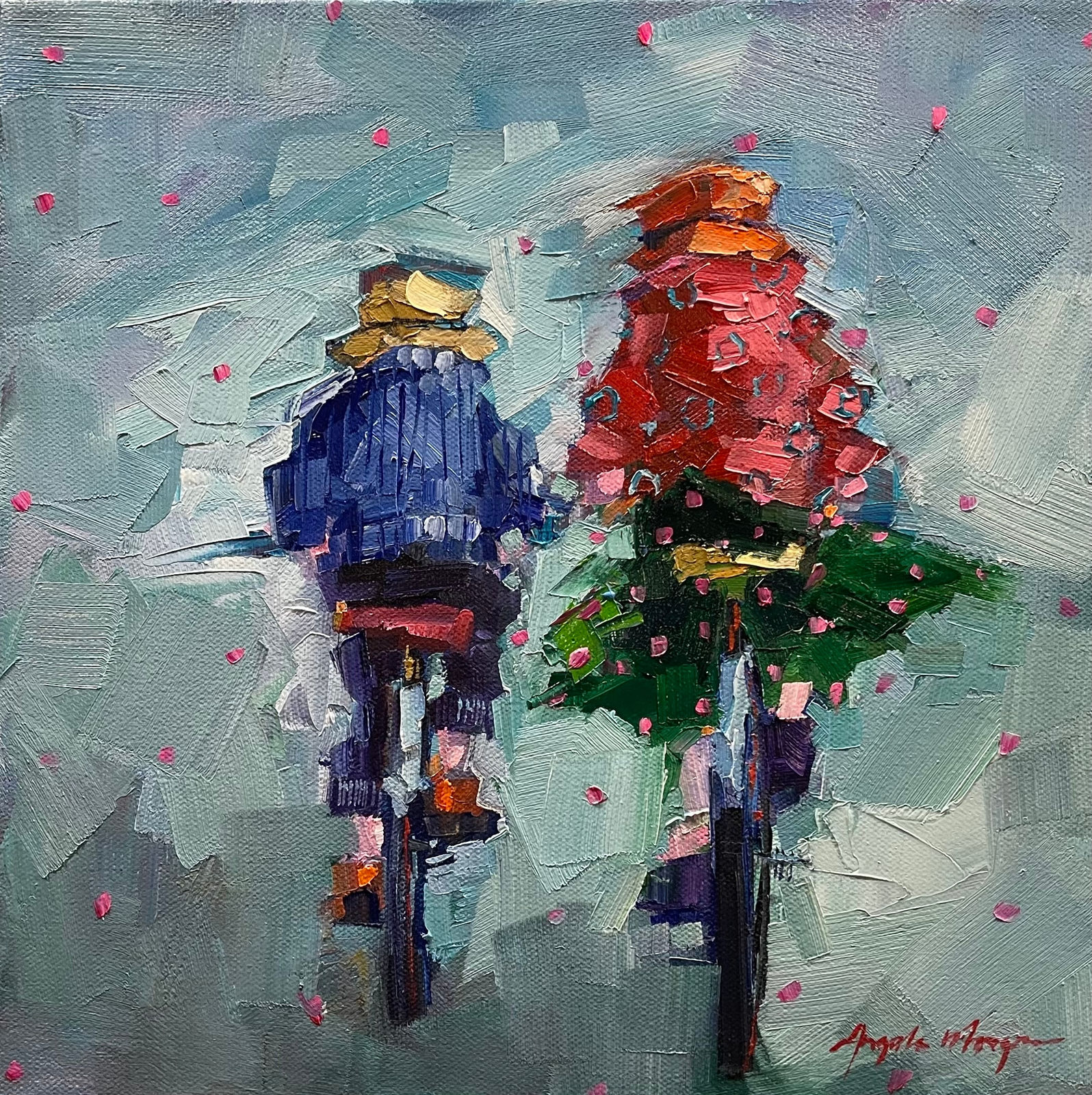 Angela Morgan, Study: practice run