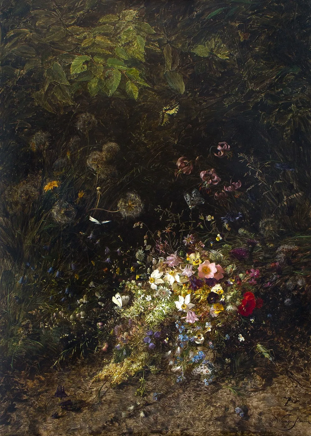 Olga Wisinger-Florian, "Feldblumen", 1885
