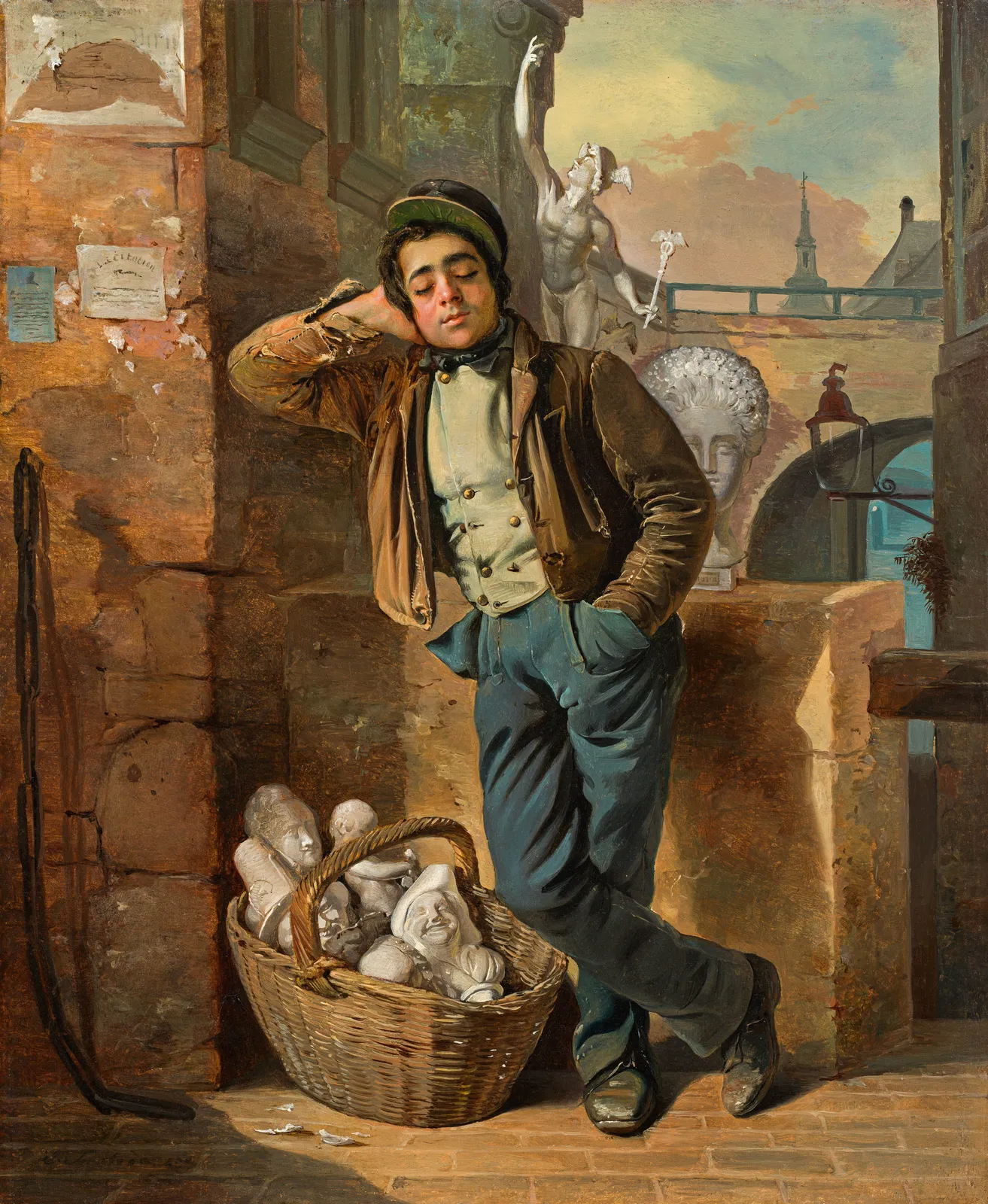Eduard Swoboda, Der schlummernde Gipsfigurenverkäufer, 1839