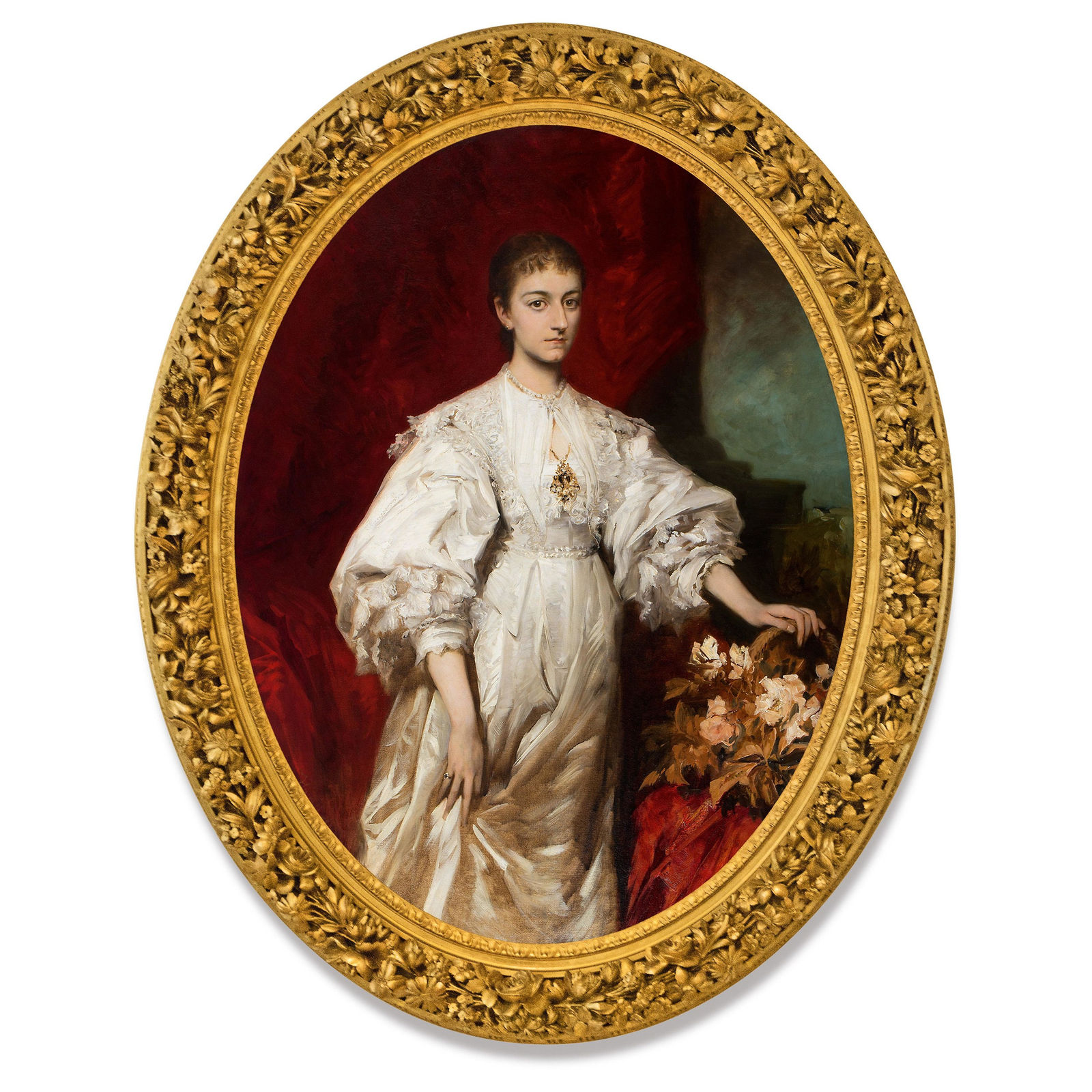 Hans Makart, Chariclée Fürstin Hohenlohe-Schillingsfürst (geb. Prinzessin Ypsilanti), 1882