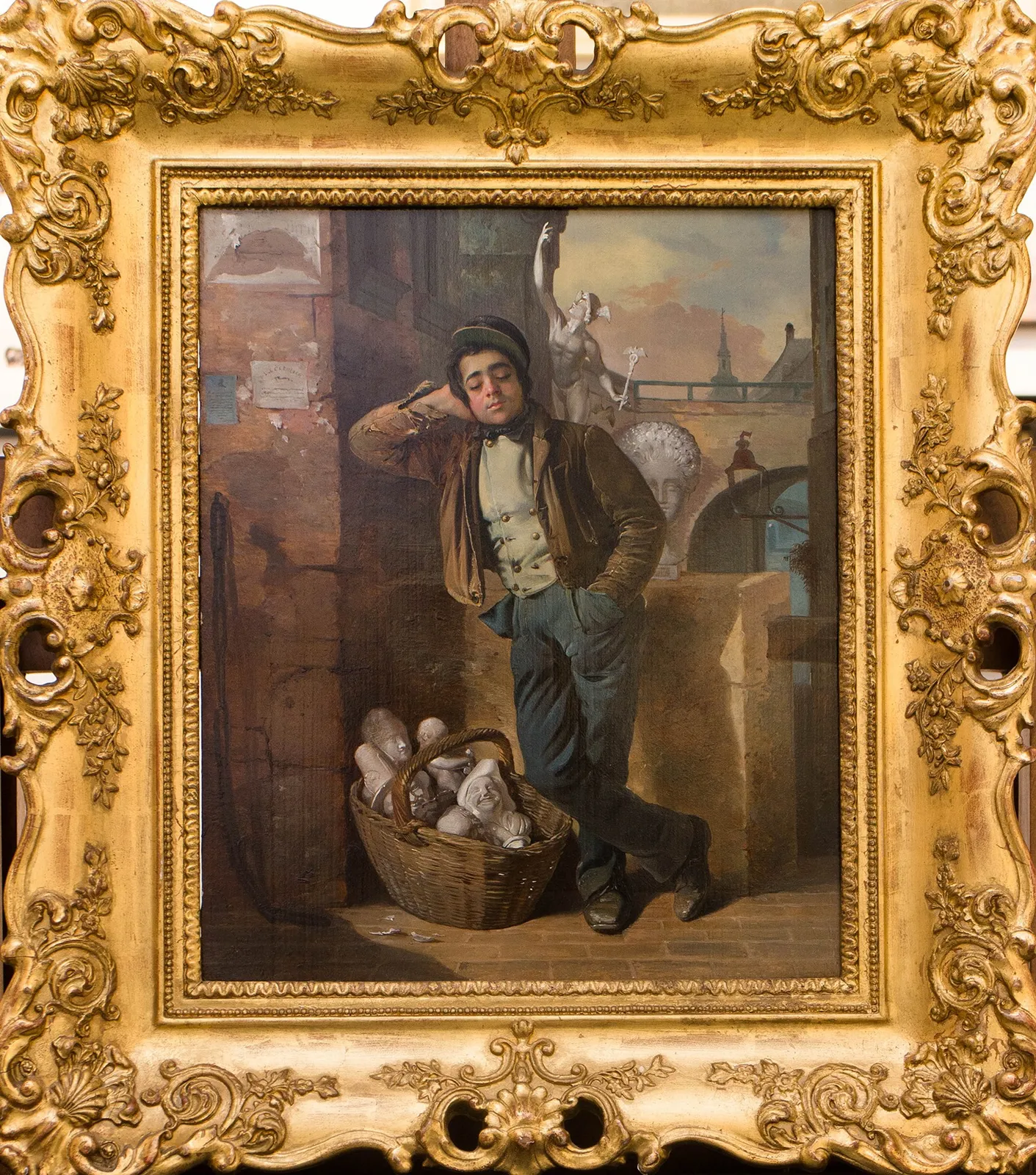 Eduard Swoboda, Der schlummernde Gipsfigurenverkäufer, 1839