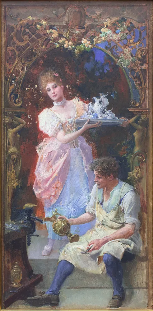 Eduard Veith, Die angewandte Kunst, um 1895