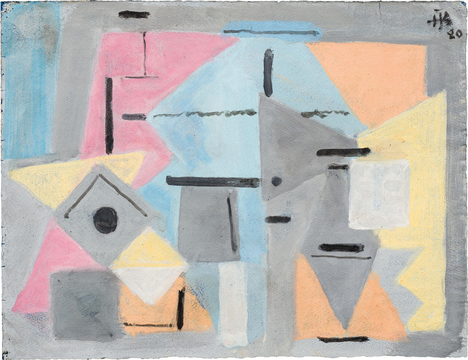 Hans Joachim Breustedt, Abstrakte Komposition, 1980