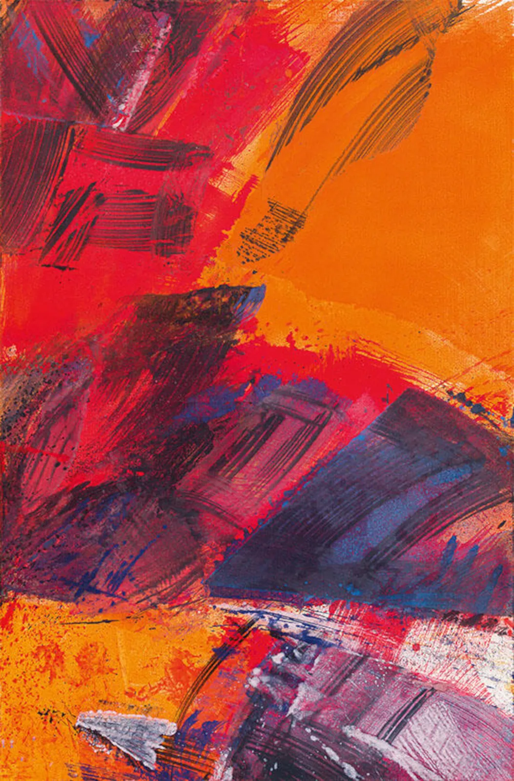 Josef Mikl, "Blau-rote Ebene", 1983/86