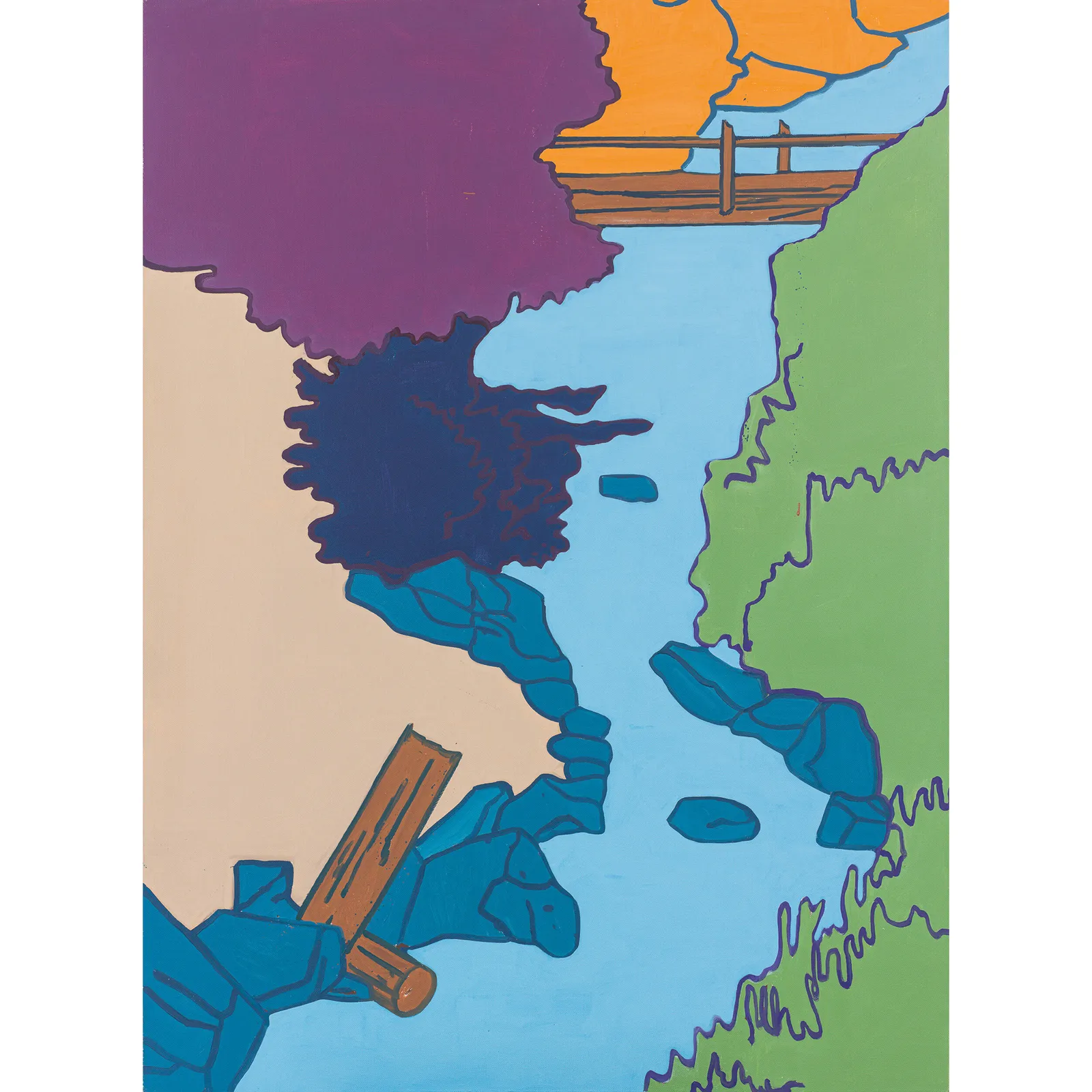 Hubert Schmalix, Flusslauf, 2019