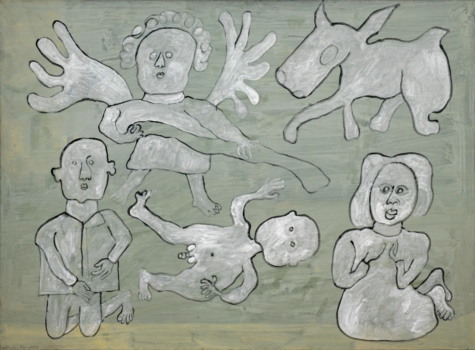 Oswald Oberhuber, o.T. (Weihnachtsbild), 1983