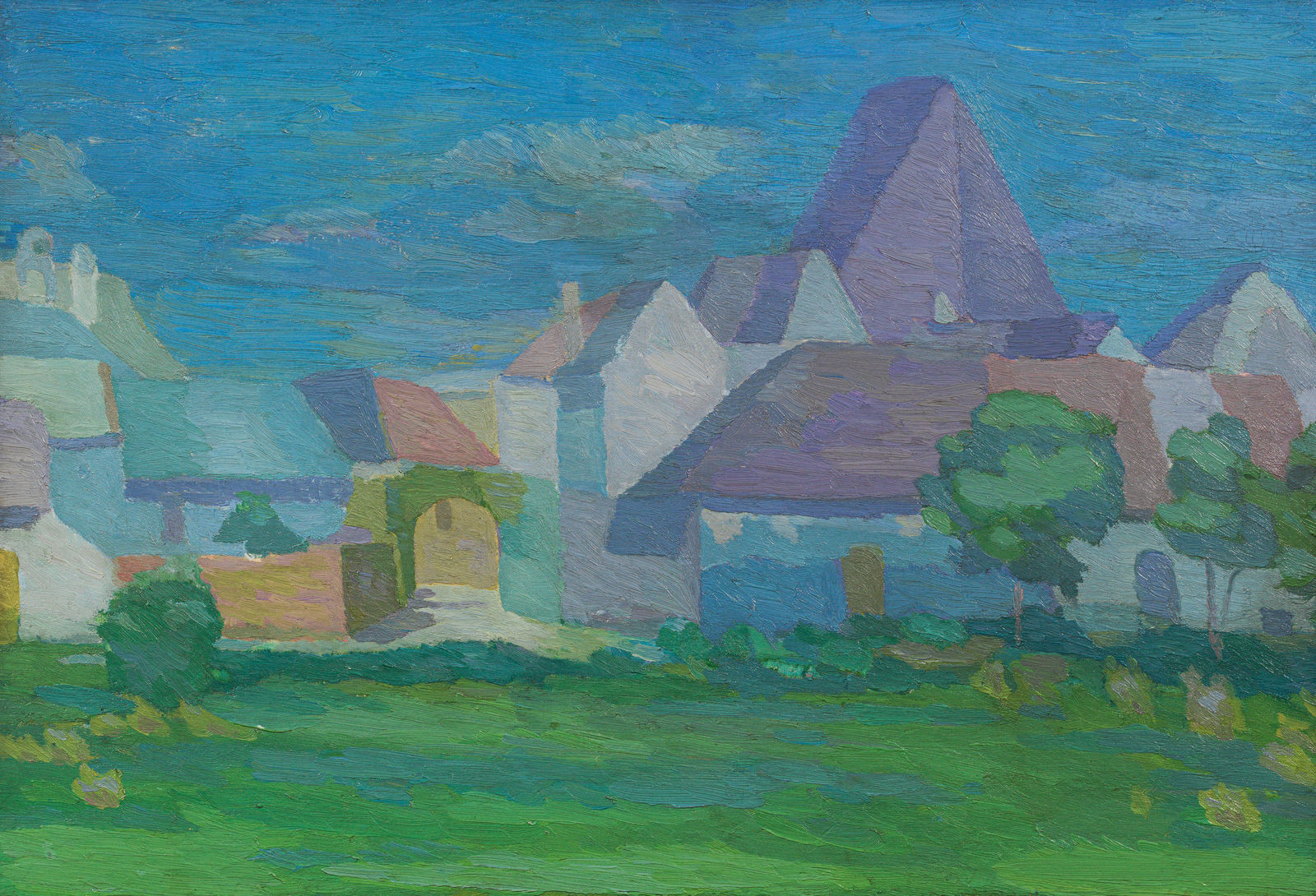 Hans Boehler, "Red Roofs", 1929/30