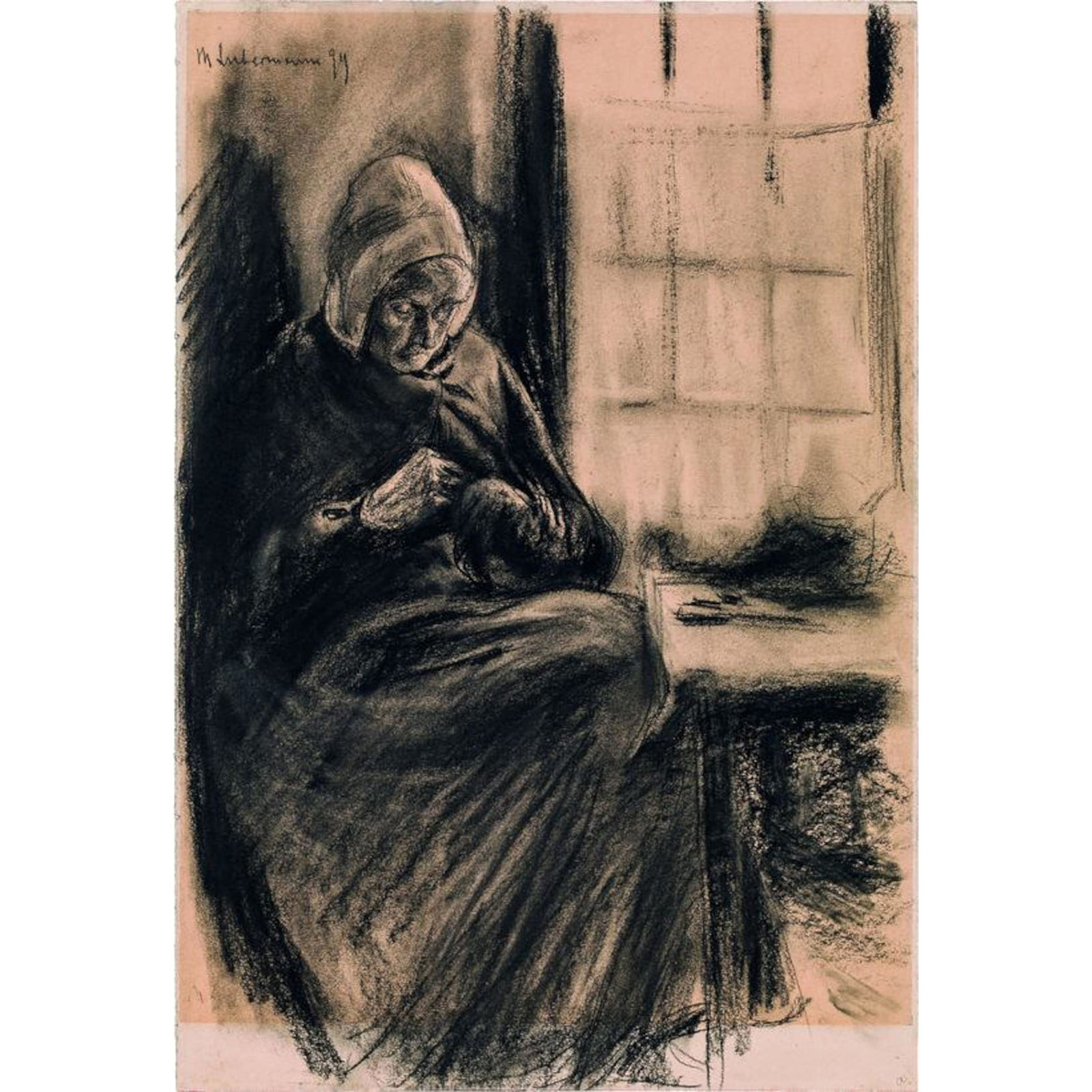 Max Liebermann, Frau am Fenster, 1894