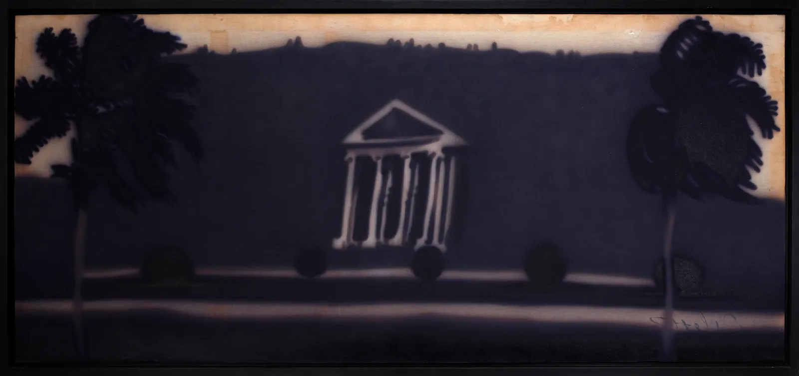 Robert Lettner, "Abendlandschaft", 1975