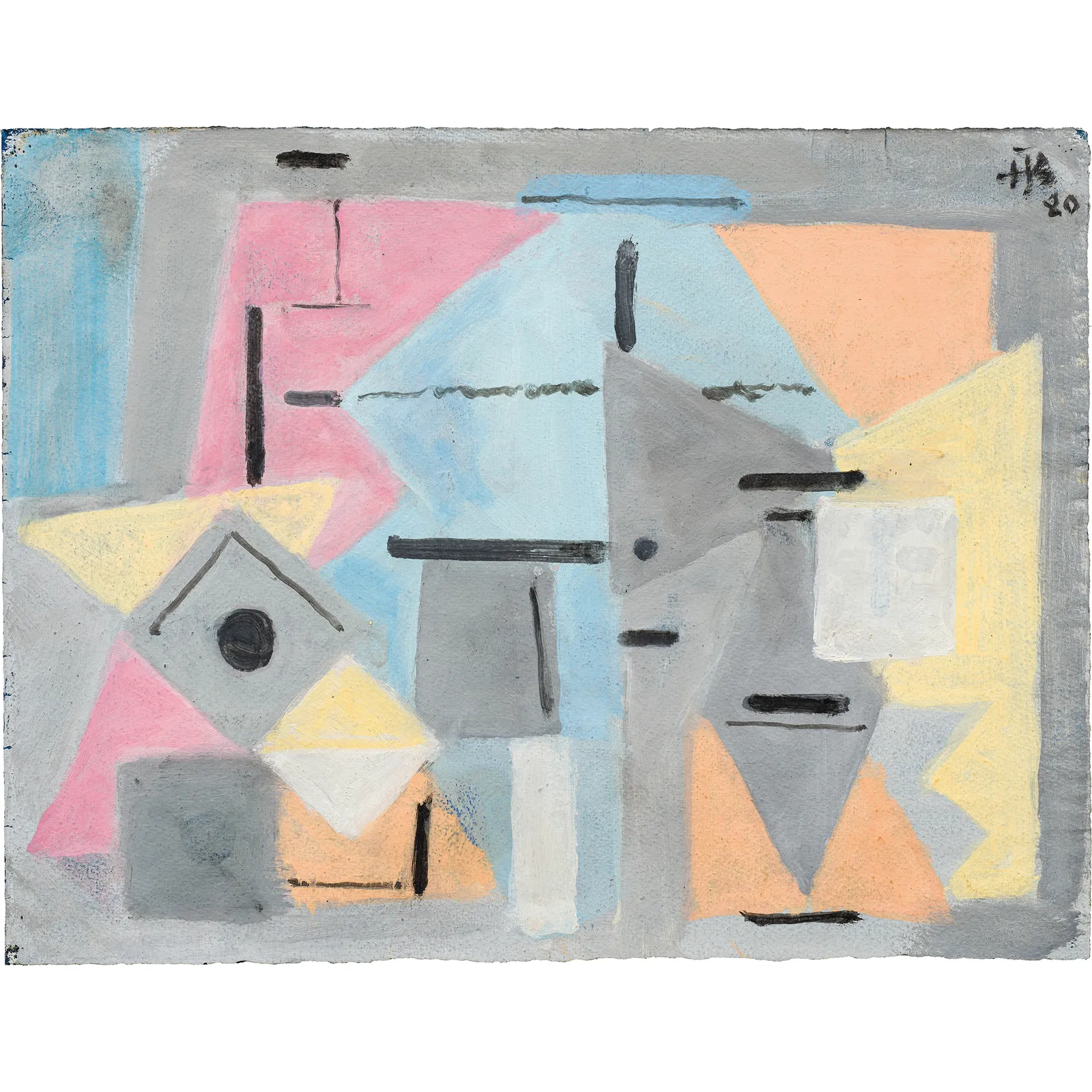 Hans Joachim Breustedt, Abstrakte Komposition, 1980