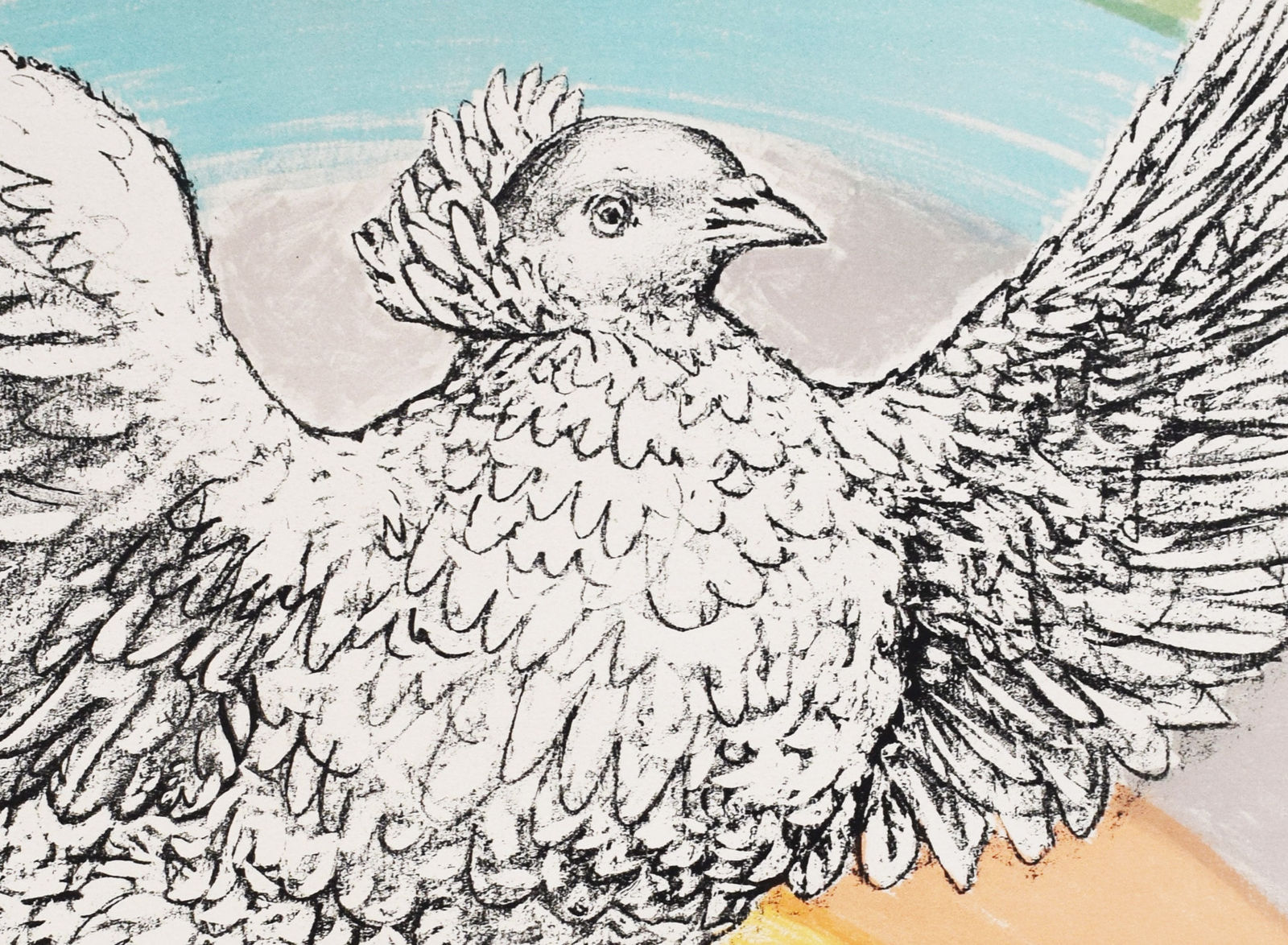 PABLO PICASSO (After), Flying Dove (with Rainbow) | La Colombe Volante (à l'arc-en-ciel), 1952