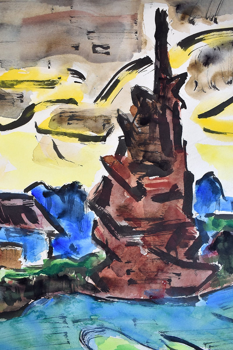 KARL SCHMIDT-ROTTLUFF, Animated Autumn Landscape | Bewegte Herbstlandschaft, 1967