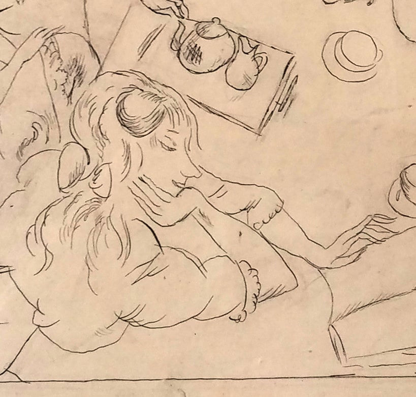 JULES PASCIN, Around the Table, 1910