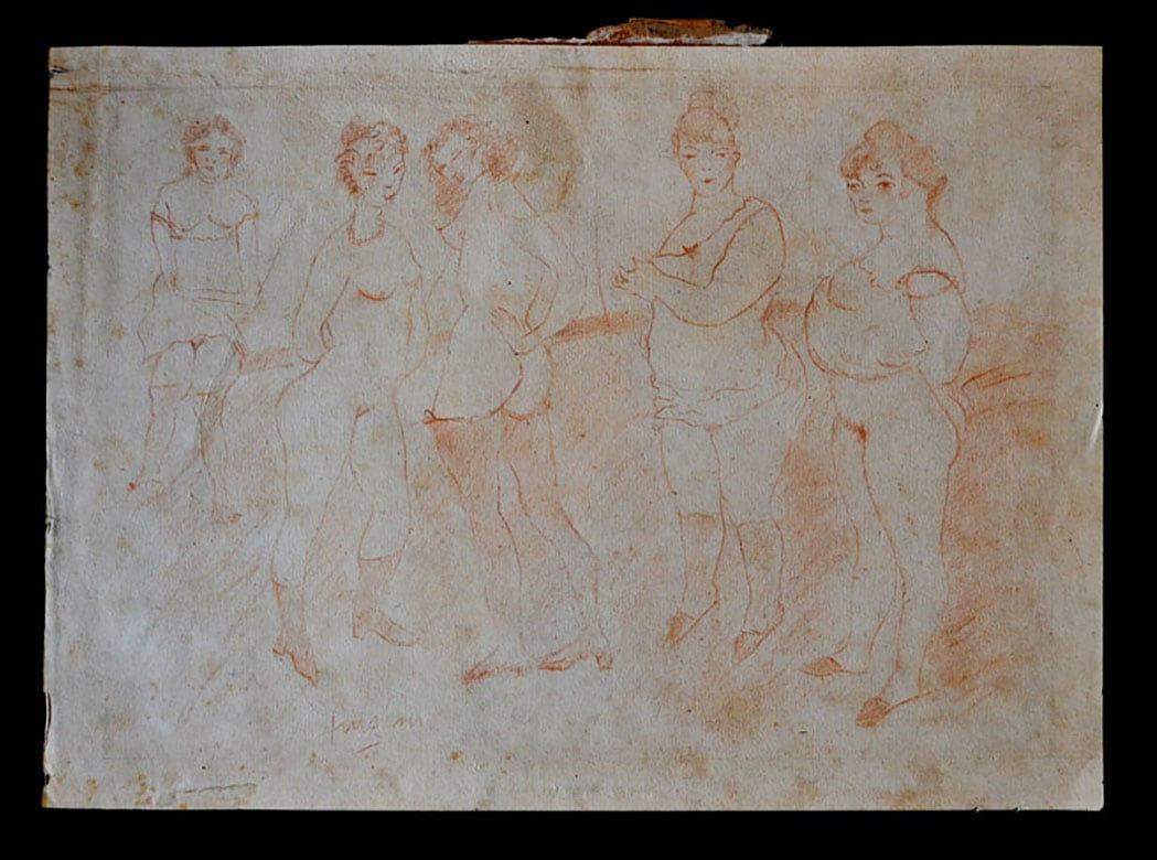 JULES PASCIN, A Group of Prostitutes