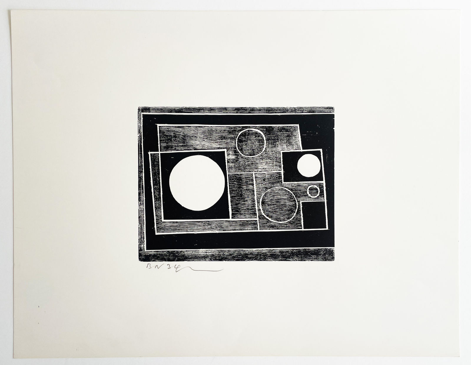 BEN NICHOLSON, Five Circles, 1934/1962