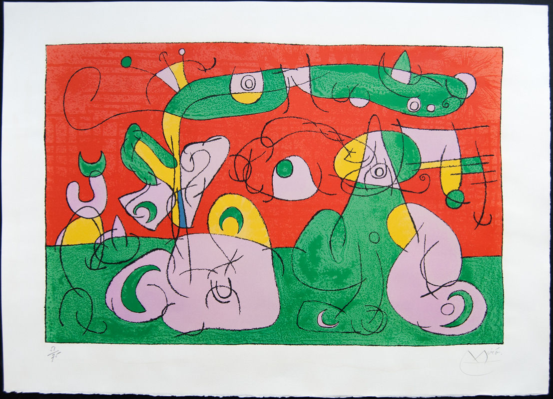 JOAN MIRÓ, Bougrelas and his Mother III, from: Series for King Ubu | Bougrelas et sa Mère III, from: Suites pour Ubu Roi, 1966