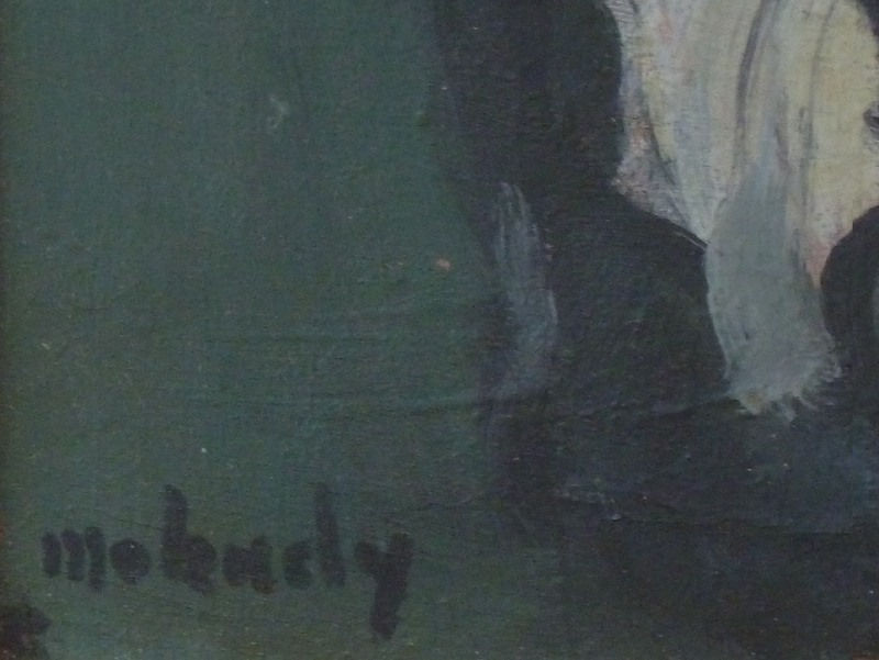 MOSHE MOKADY, Portrait of a Girl (Recto) / Study for figures (Verso)