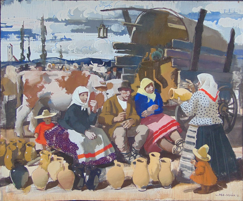 VILMOS ABA NOVAK, At the Market, ca. 1939