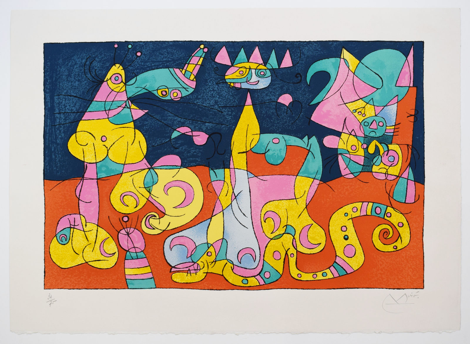 JOAN MIRÓ, The Review III, from: Series for King Ubu | La Revue III, from: Suites pour Ubu Roi, 1966