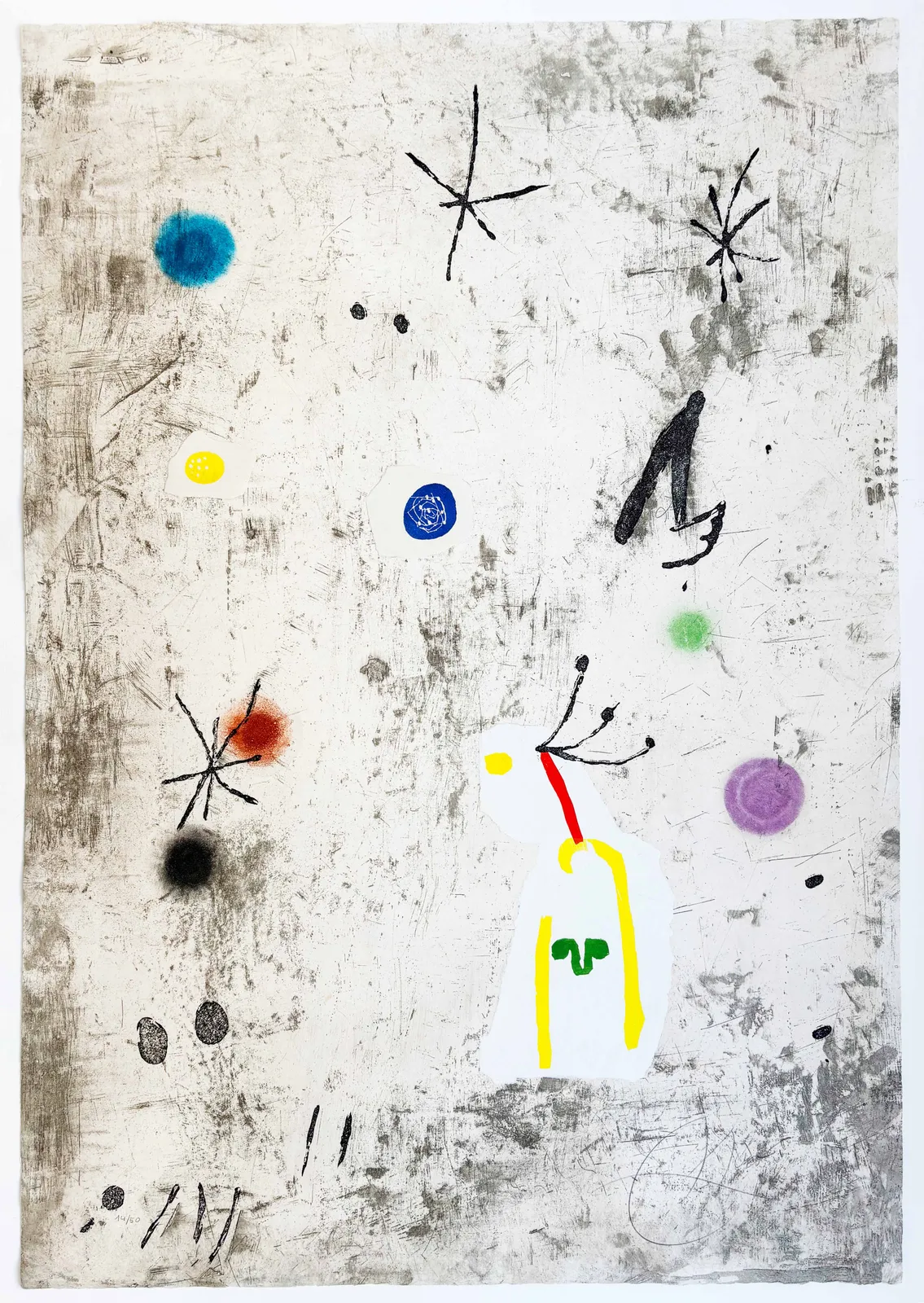 JOAN MIRÓ, Figure and Stars III | Personatge I Estels III, 1979