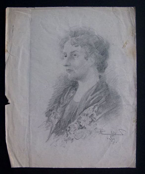 JENO HARANGHY, Portrait of a Woman, 1933