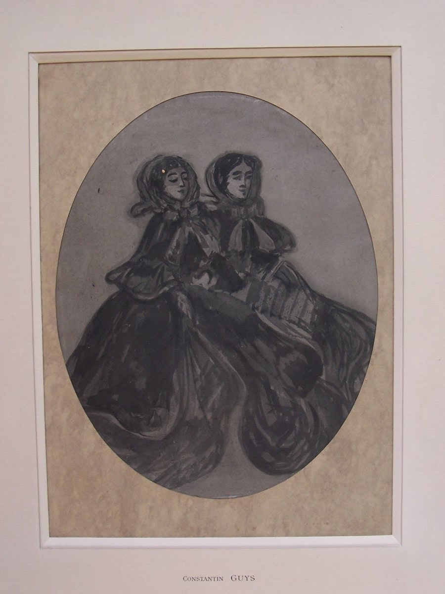 CONSTANTIN GUYS, Two Elegant Women