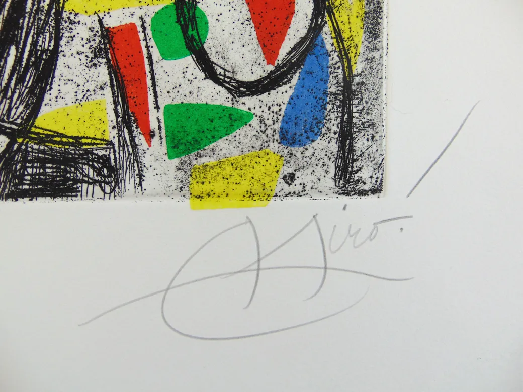 JOAN MIRÓ, The Revolt of the Letters | La Révolte des Caractères, 1982