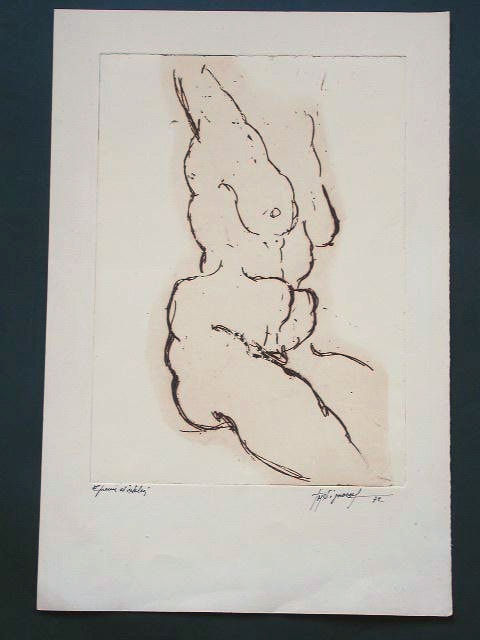 JEAN SIGNOVERT, Nude Torso, 1972