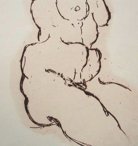JEAN SIGNOVERT, Nude Torso, 1972