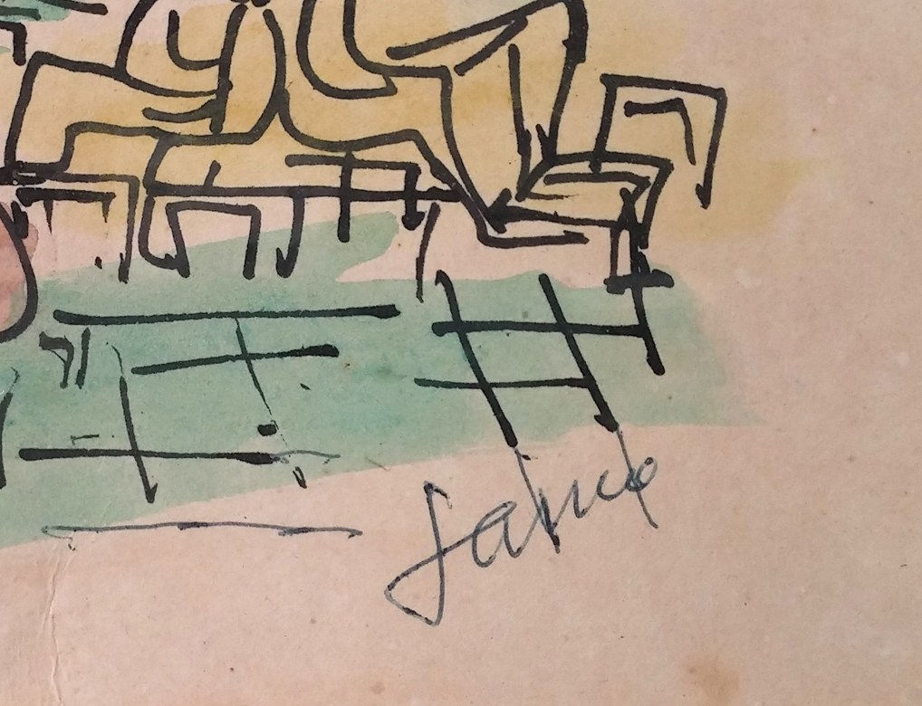 MARCEL JANCO, Arab Cafe House, 1942