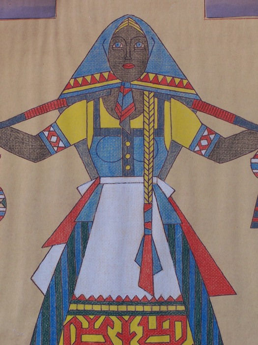 VALENTIN SHABAEFF FIRSOV, Russian Farmer with Water Jugs