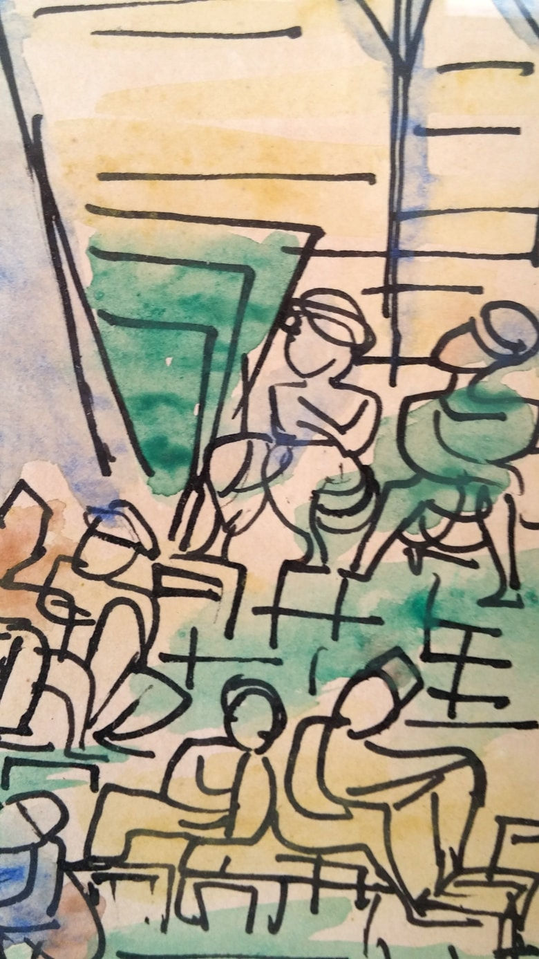 MARCEL JANCO, Arab Cafe House, 1942