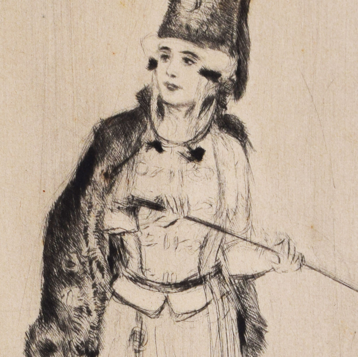 ERNST OPPLER, The Actress Fritzi Massary in a Hussar Costume | Die Schauspielerin Fritzi Massary in Husarenkostüm