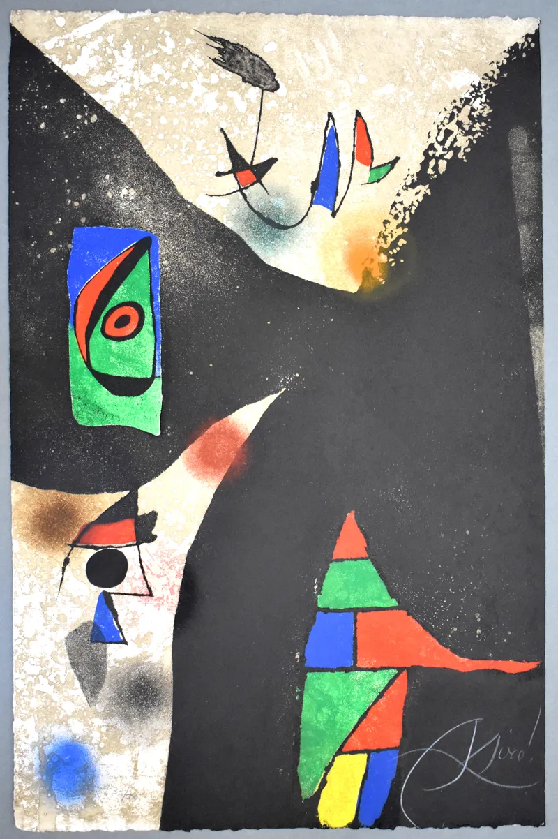 JOAN MIRÓ, Composition II, from: Gaudí, 1979