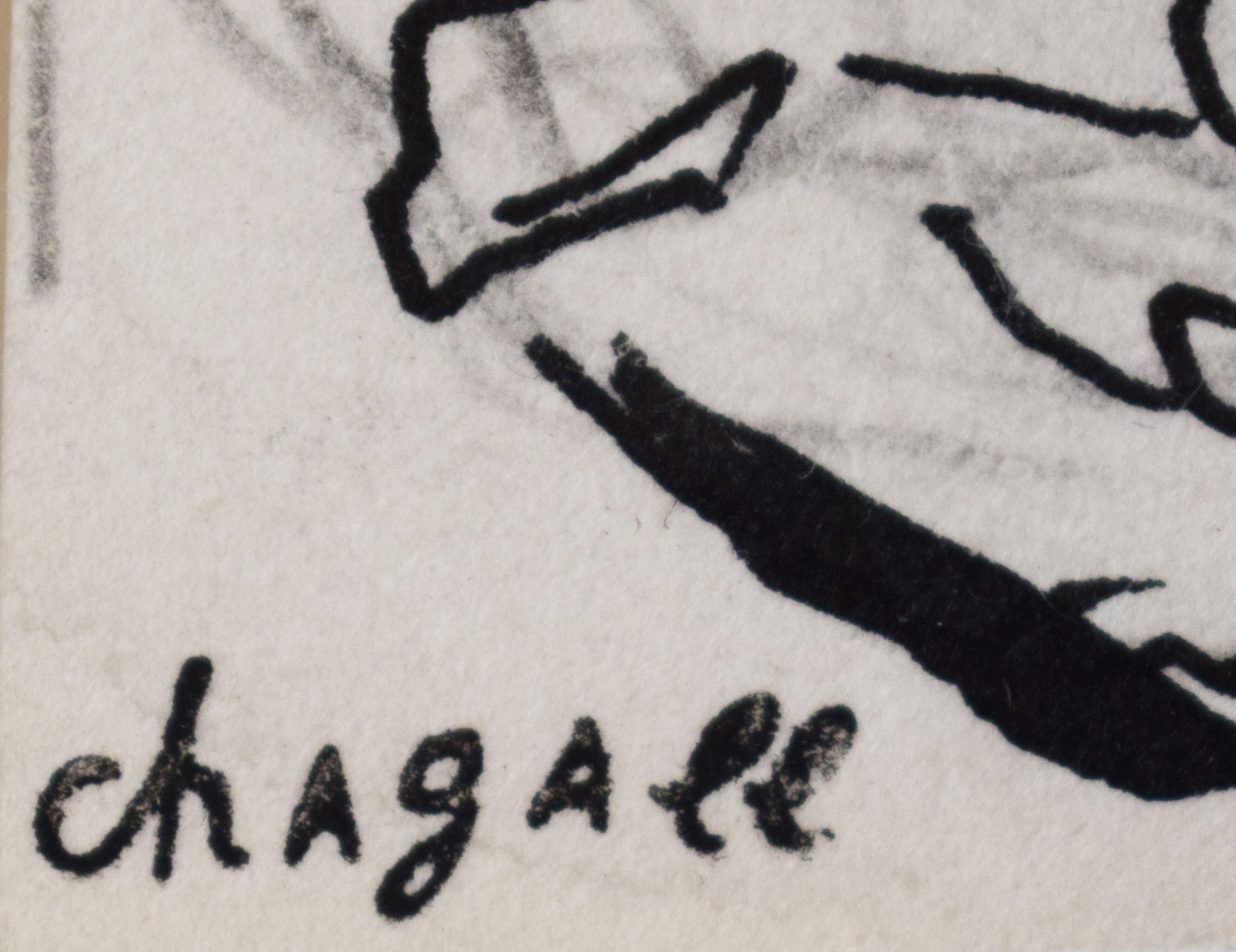 MARC CHAGALL, Sketch for the Cover of Andrei Voznesensky's Collection of Poems| Esquisse pour la couverture du recueil de poèmes de Andreï Voznessenski, 1973