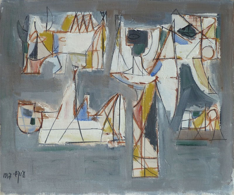 AVSHALOM OKASHI, Sacrifice of Isaac, 1957