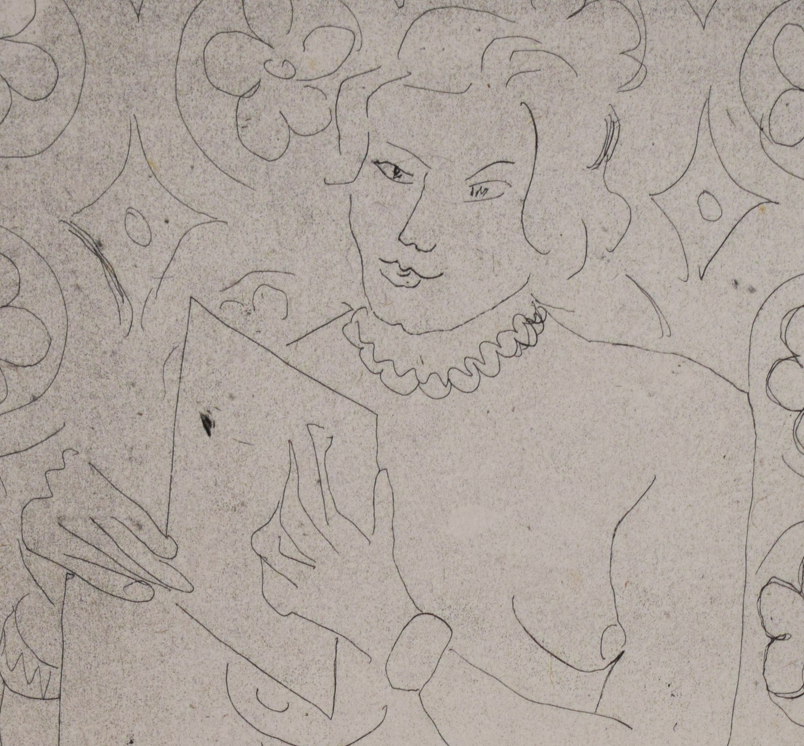 HENRI MATISSE, Figure Reading, in front of Moucharaby | Figure lisant, fond moucharabieh, 1929