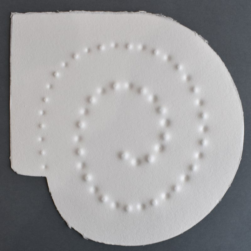 ENRICO CASTELLANI, Composition IV, from: Trous, 1996