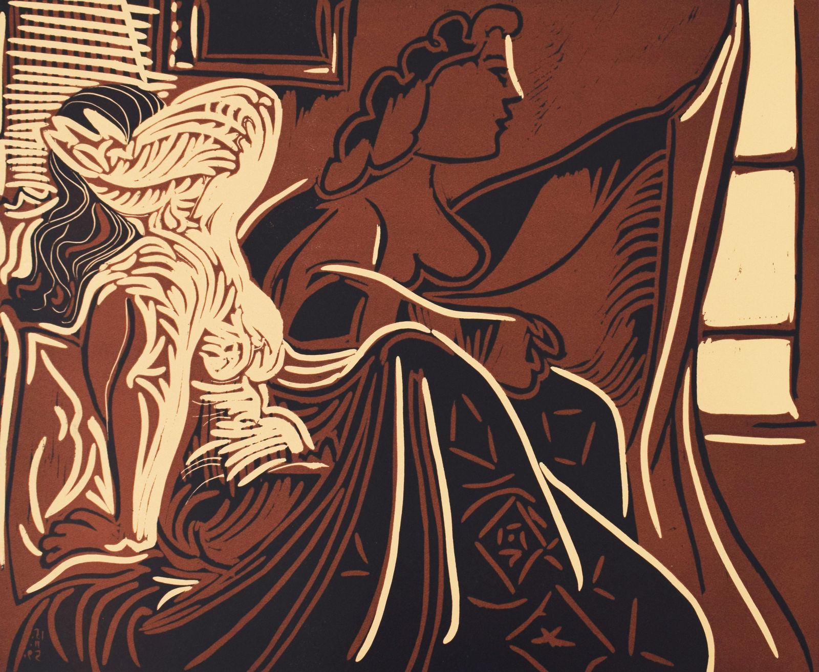 PABLO PICASSO, Two Women by the Window | Deux femmes près de la fenêtre, 1959