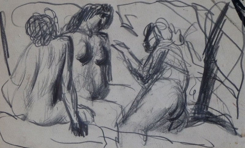 GIOVANNI STRADONE, Lake Landscape, 1942