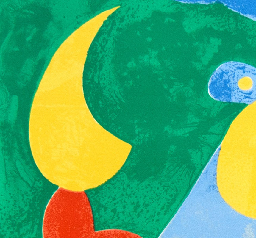 JOAN MIRÓ, The Nobles at the Trapdoor II, from: Series for King Ubu | Les Nobles à la Trappe II, from: Suites pour Ubu Roi, 1966