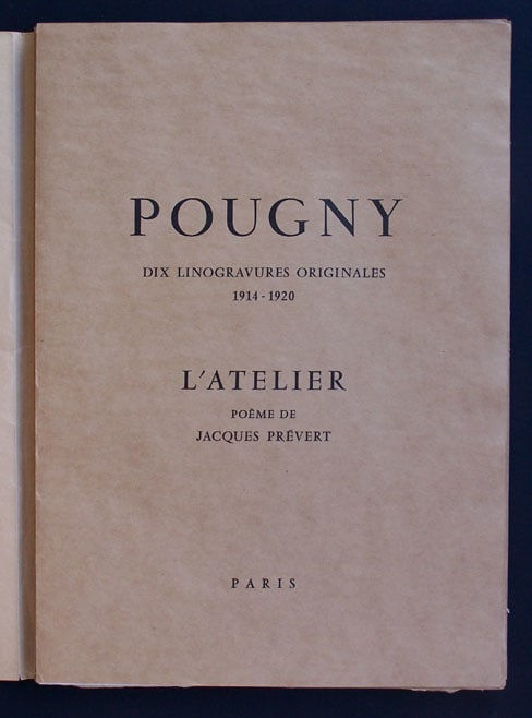 JEAN POUGNY, Portfolio L'Atelier, 1914-1920